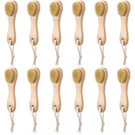 Mini Gentle Face Cleanser for Travel-Size Daily Cleansing Routines and Trial Beauty Kits - 12 Pcs Exfoliator Brush Dry