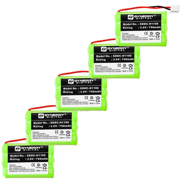 Synergy Digital Tri-Tronics 1038100-G Dog Collar Battery Combo-Pack Includes: 5