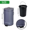 Umtiti Dog Poop Trash Can with Lid for Outdoors，3.2 Gallon