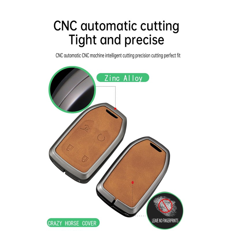 ontto Key Case Compatible with Chevy Silverado Tahoe Suburban 2019-up,with