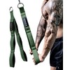 Professional Tricep Rope Cable Attachment with 3 Adjustable Handles -
