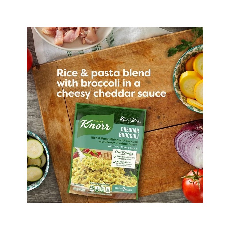 Knorr Rice Sides For a TastyDish Cheddar Broccoli No Added