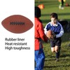 BuyWeek Rugby Ball Size 9, PU Inflatable Rubber Inner Shoe,