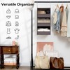 GRANNY SAYS 3-Shelf Hanging Closet Organizer, Foldable Storage, Dark Brown