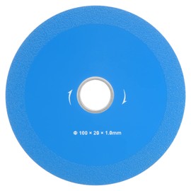 HARFINGTON Glass Cutting Disc 4-inch Ultra-Thin Diamond Saw Blade Cutting Disc 100x20x1mm 80-Girt Tiles Cutting Wheel for Angle Grinder Smooth Cutting Grinding of Glass Crystal Ceramic, Blue