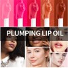 Hydrating Moisturizing Lip Glow Oil, Nourishing Glossy Transparent Plumping Oil,