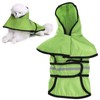 Dog Raincoat Polyester Pet Rain Cape Jacket Reflective Stripe Waterproof