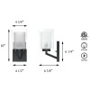 US Instock ETL Farmhouse Glass Round Wall Light Bathroom Etl