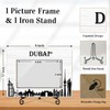Dubai Picture Frame, Dubai Souvenirs Wooden Photo Frame For Vacation