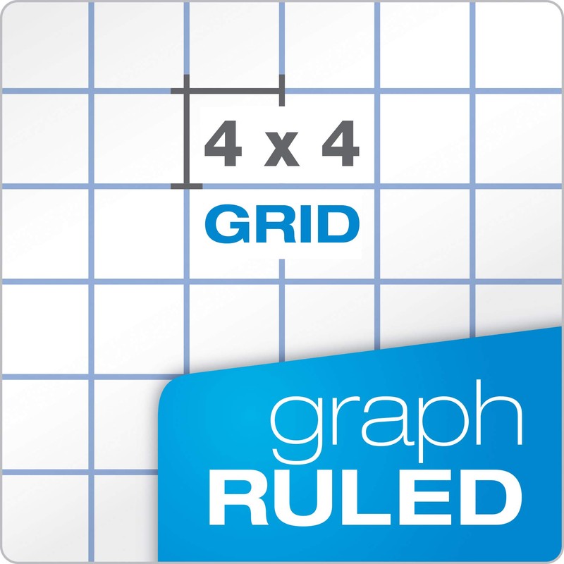 Oxford Filler Paper, 8-1/2" x 11", 4 x 4 Graph