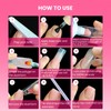Straight Flat Toe Dual Forms for Polygel,GlimightyX Square Toenail Molds