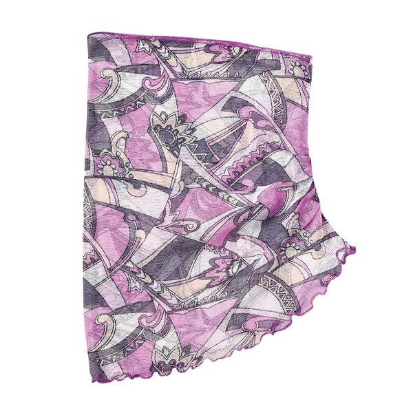 Como Life Silk Neck Cover (Purple Pink) Sun Protection Cooling