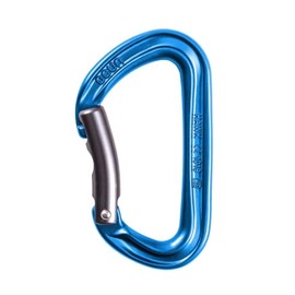 Ocun Hawk Bent Blue - Classic Lightweight Universal Carabiner, Size One Size - Colour Blue - Anthracite