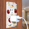 WIRESTER 1-Gang Duplex Outlet Cover Wall Plate/Switch Plate - Apples