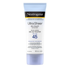 Neutrogena Sunscreen Lightweight dry-touch, Non-Comedogenic, Water & Sweat Resistant, SPF 45, 88mL Lotion
