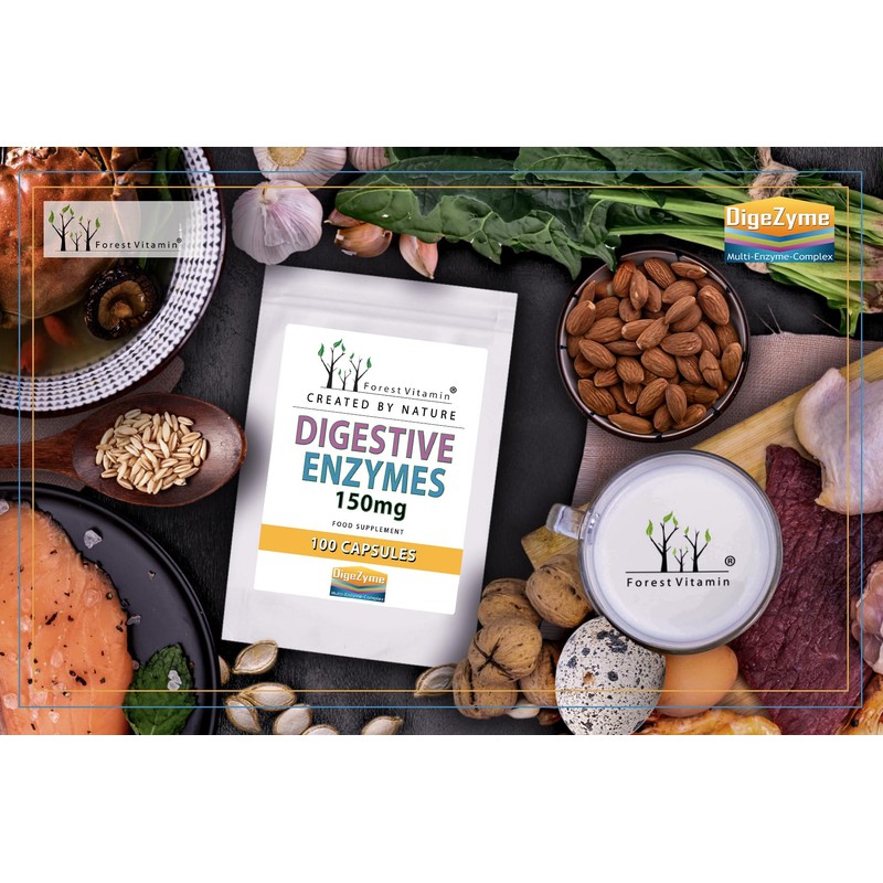 Forest Vitamin - Digestive Enzymes 150mg - 100 Kapseln -