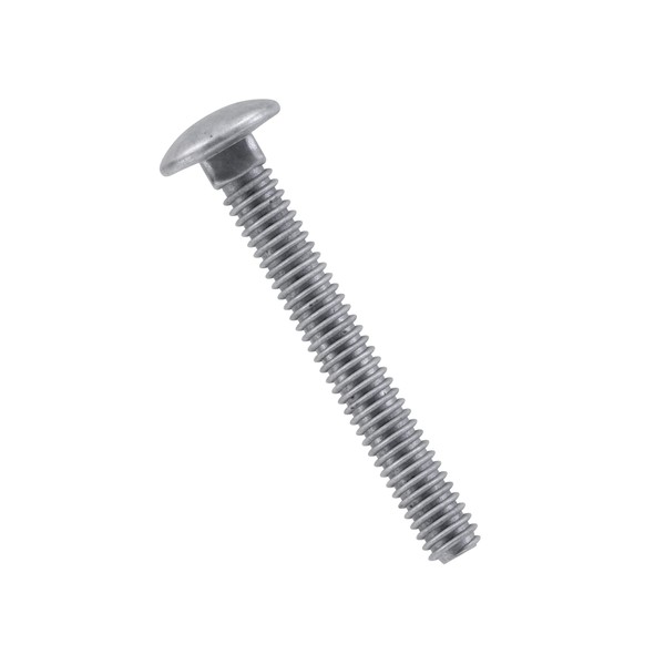 Hillman Group Galvanized Carriage Bolt 5/8” x 8”, 25 Count, Blunt Point, Alloy Steel, Self-Locking Round Head Fasteners, for Wood and Metal, No Washer Needed, Rust-Resistant (812650)