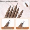 Erinde Delineadores Líquidos Para Cejas, Pincel Ultra Fino Preciso, #E03