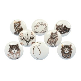 G Decor Cats Ceramic Door Knobs Ceramic Door Knobs, Vintage, Shabby Chic, Interior Furniture, Cabinet Cupboard Drawers Pulls Handles