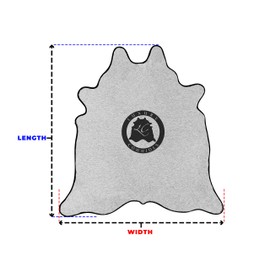 Light Brindle Cowhide Rug Large 6ft x 8ft - 180cm x 240cm