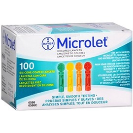 Microlet Colored Lancets 100 Each by Microlet