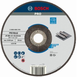 Bosch 2608600315 Metal Grinding Disc with Depressed Centre