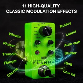 Unbranded FLAMMA FC05 Mini Modulation Pedal with Chorus Flanger Tremolo Phaser Vibrato