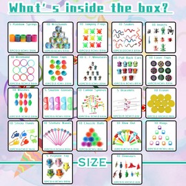 nicknack Party Bag Filler, 200pcs Birthday Loot Bag Fillers, Party Fillers Prizes, School Rewards Classroom Prizes for Kids Children