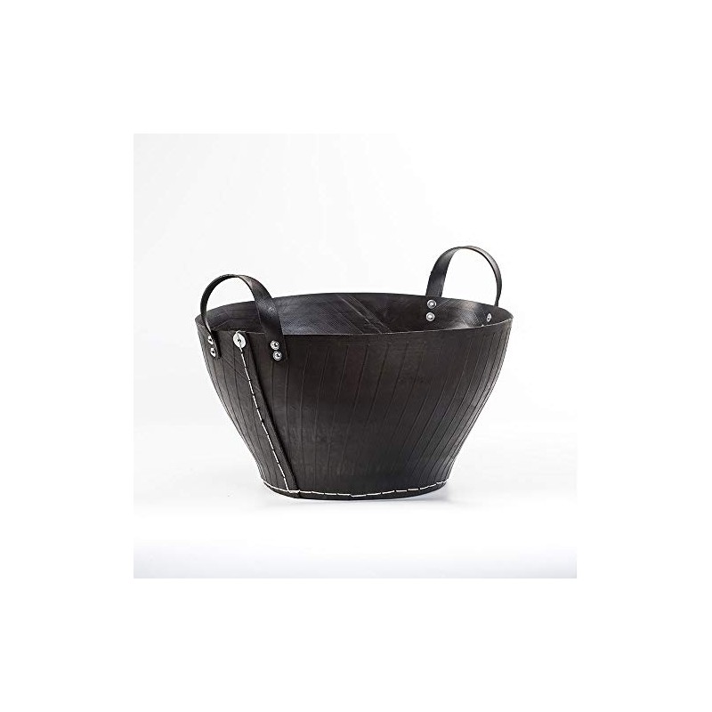 Infora Classic Recycled Rubber Basket, for Wood Logs, Shoes or