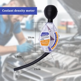 BEELUKY Coolant Tester Accessory Car Coolant Antifreeze Tester Dial Type Coolant Tester Anti-freeze Tester Densitometer Tester Car Accessories for Coolant for Car Antifreeze System