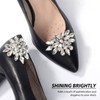OAAO 2 Pieces Of Luxurious High-Gloss Rhinestone Shoe Buckles, Fashionable