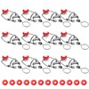 FERRODAY 12-Pack 18mm Glass Bottle Caps with Replacement Silicone Gaskets
