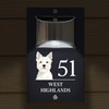 Custom Signs Solar Illuminated Modern Anthracite House Number Sign 24cm