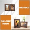 PETAFLOP 4x6 Picture Frame Set of 7, Rustic Frames Display