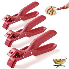 Pinzas elevadoras de placa caliente, pinzas de agarre para placa caliente, clip multifuncional antiquemaduras, soporte de placa de silicona antidesliz