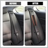 RATCHROLL 2pcs Universal Seat Belt Shoulder Pad Faux Leather Car