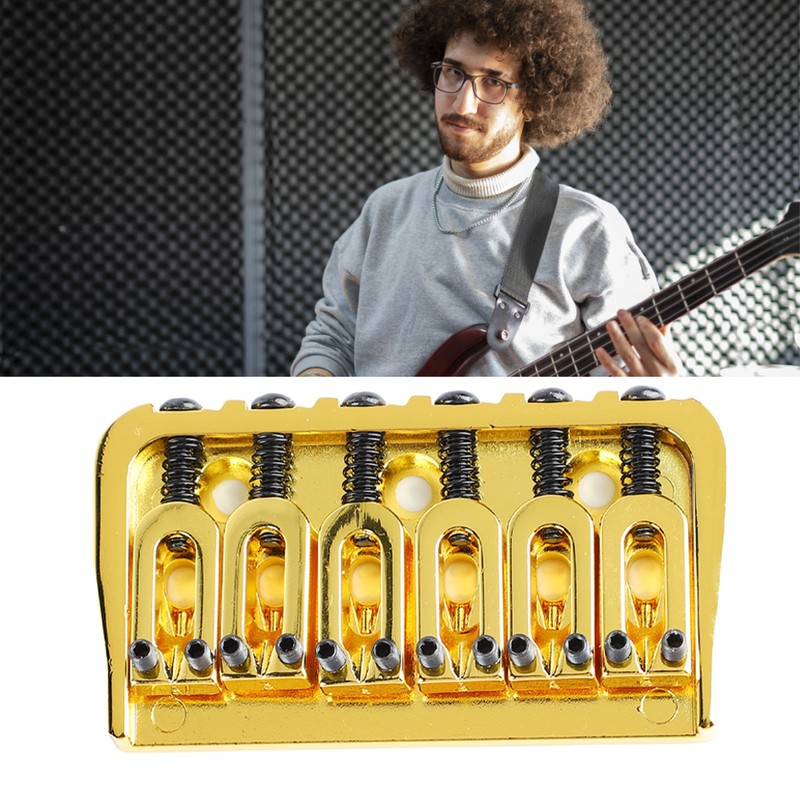 Electric Guitar Fixed Bridge Metal Adjustable Professional Guitar Fixed Bridge