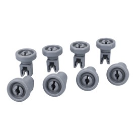 DL-pro 8 x Basket Wheels for AEG Electrolux Juno Zanker Zanussi 5028696700/0 50286967000 for AEG Favourite for Upper Basket Dishwasher Dishwasher