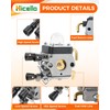 Hicello FS85 String Trimmer Carburetor Kit for STHIL FS75 FS80