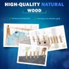 Wooden Pegs 72Pcs Heavy Duty Wooden Clothes Pegs With Metal