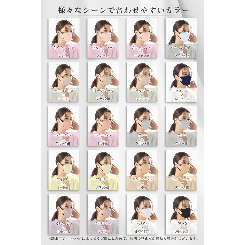 [TJ TRAD JAPAN] Mask, Non-woven Fabric, 3D Mask, 3D Mask,