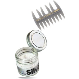 Bablo Pomade Color Wax Silver Wax Silver Men's White Hair Mesh Comb Gray Set