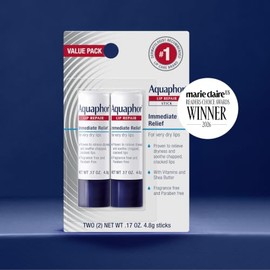 Aquaphor Barra de reparación de labios, paquete de bálsamo labial