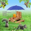 Gnodary Squirrel Feeder with Umbrella, Squirrel Feeders for Outside, Squirrel