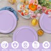 QZYL 50 pcs Party Paper Plates, Disposable Plates Set for