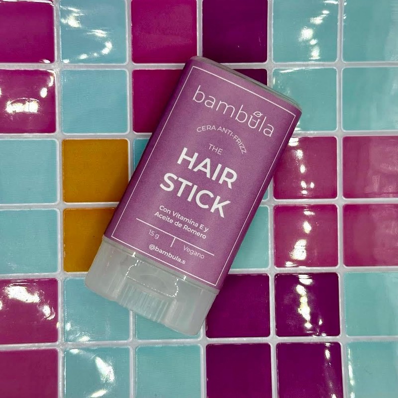 Hair Stick - Bambula, Cera para peinar, en barra, portátil