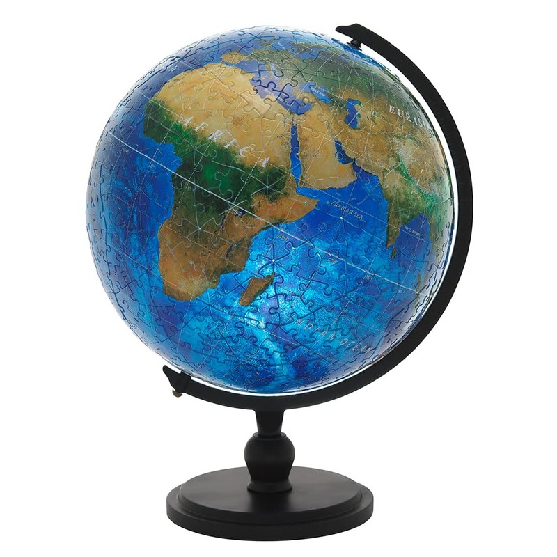 Yanoman 540 Piece Jigsaw Puzzle 3D Sphere Puzzle Blue Earth