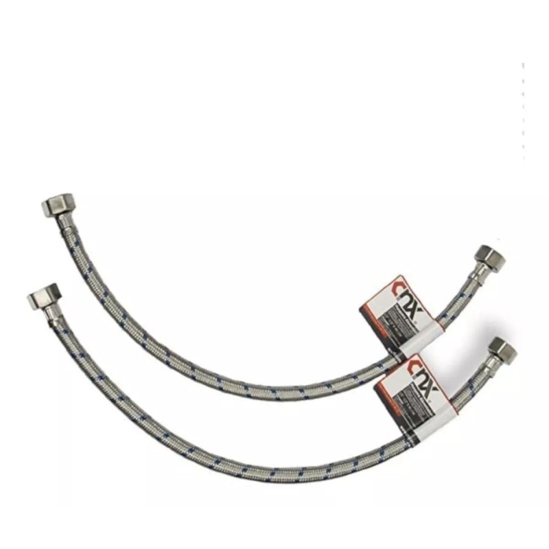 CNX Tarja Doble Para Empotrar Acero Inox Mezcladora Y Kit