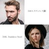 5 Pairs Earrings for Men Black Silver Women Black Earrings