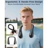 Portable Bladeless Neck Fan, Birthday Gift for Men Women Friends